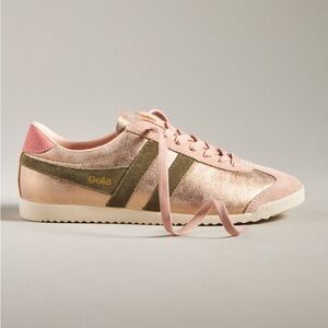 Gola Metallic Pink and Olive Sneakers
